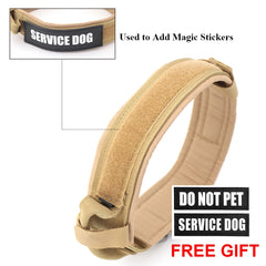 Tactical Nylon Dog Collar for Large Breeds